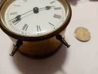 Бронз,порцелан рядък часовник, каретен френски