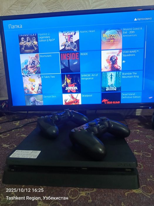 Ps4 slim goldhen Proshivkali 40 ta oʻyini 3oy garantiyasi bor