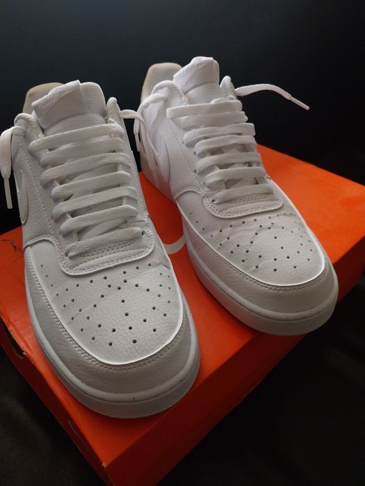 Nike court vision low,Full white