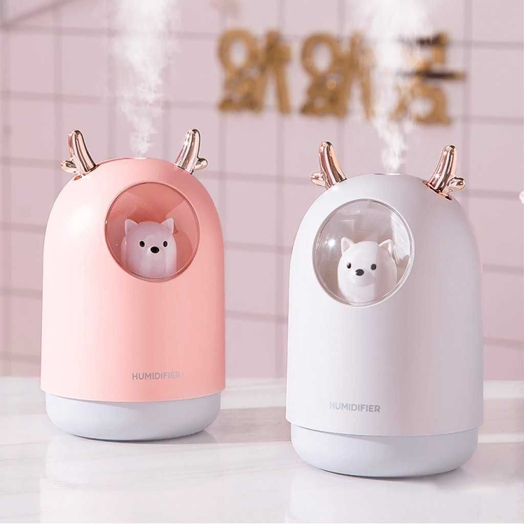 Ултразвуков Арома Дифузер Cute bear, Овлажнител на въздуха, 300ml