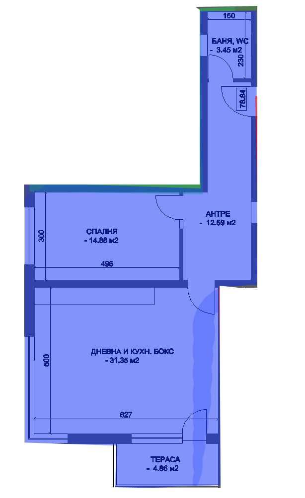 Продава се Тристаен апартамент в Пловдив, Коматево - 103 кв.м за 830 €/кв.м - Снимка #13