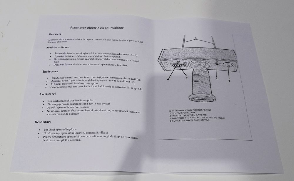 Asomator cu acumulator