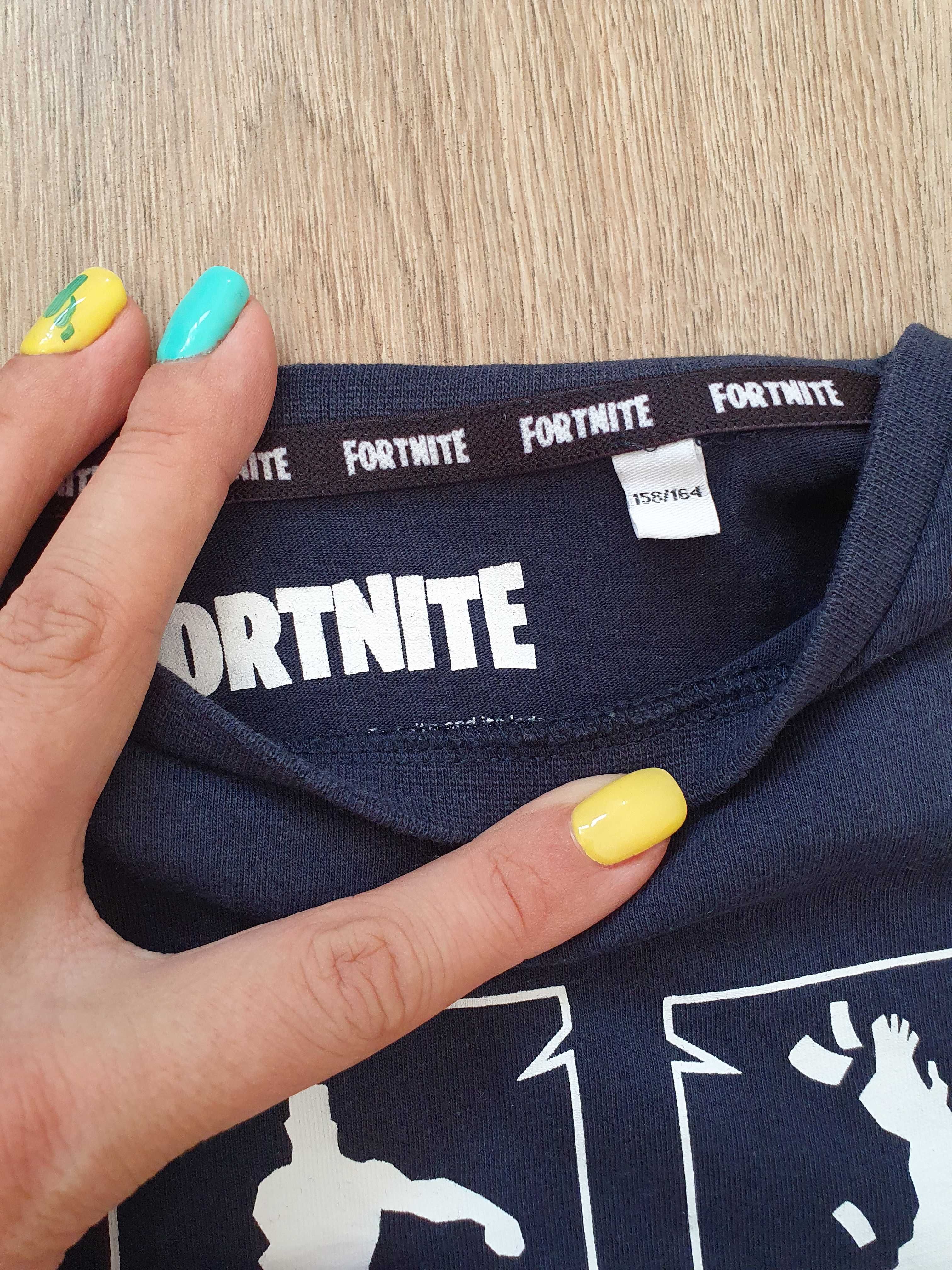 Тениска Fortnite, 158-164 см, тъмно синя.