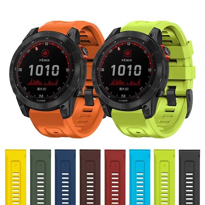 Curea silicon 22mm 26mm Quickfit Garmin Epix Fenix 5X 7 7X 5Plus 6XPro