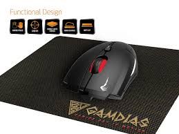 Mouse Gaming Gamdias DEMETER E1 + Include mouse pad GAMDIAS NYX E1