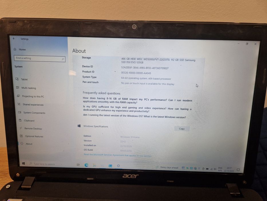 Acer Aspire E1 поправен и подобрен