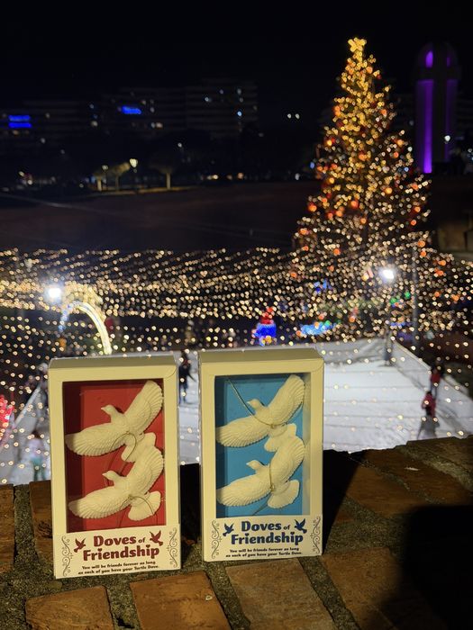 Set 2 ornamente brad Turturelele Prieteniei - Singur Acasa