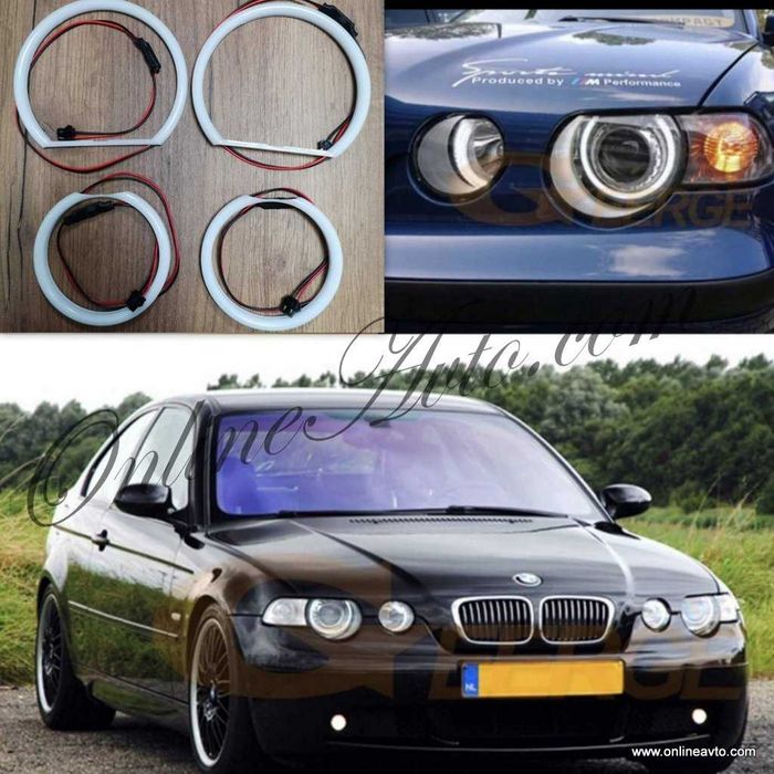 Cotton LED Angel Eyes-Ангелски очи BMW E46 Compact / Е46 компакт