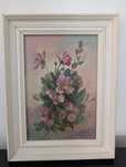Tablou in ulei cu flori artistice buchet