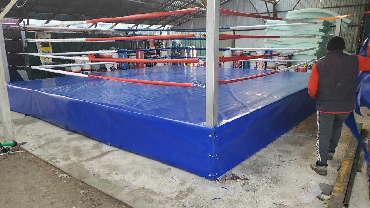 Боксерский ринг на раме 6м х 6м (боевая зона 5м х 5м)