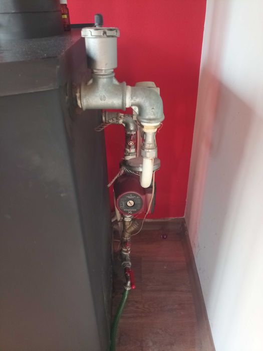 Ъглова камина Прити с водна риза