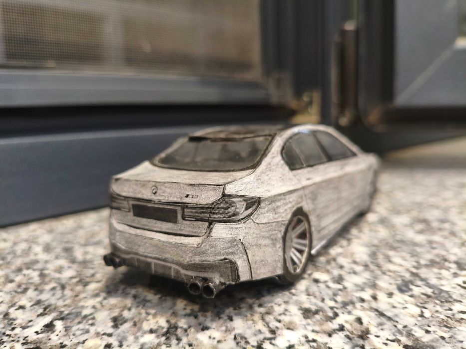 BMW M5 F90 бумажный вариант handmade