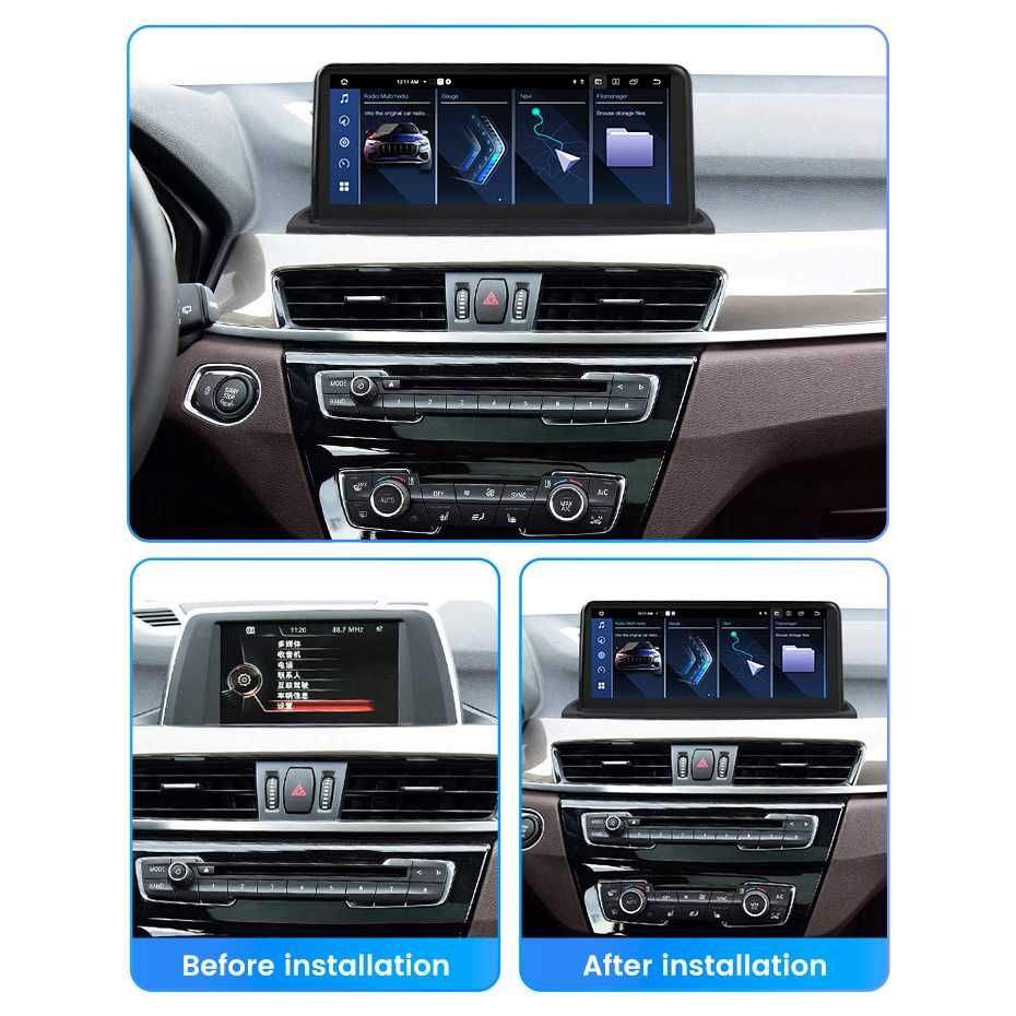 Navigatie BMW X1 F48 Android 4/8 GB RAM Carplay Sim + Camera
