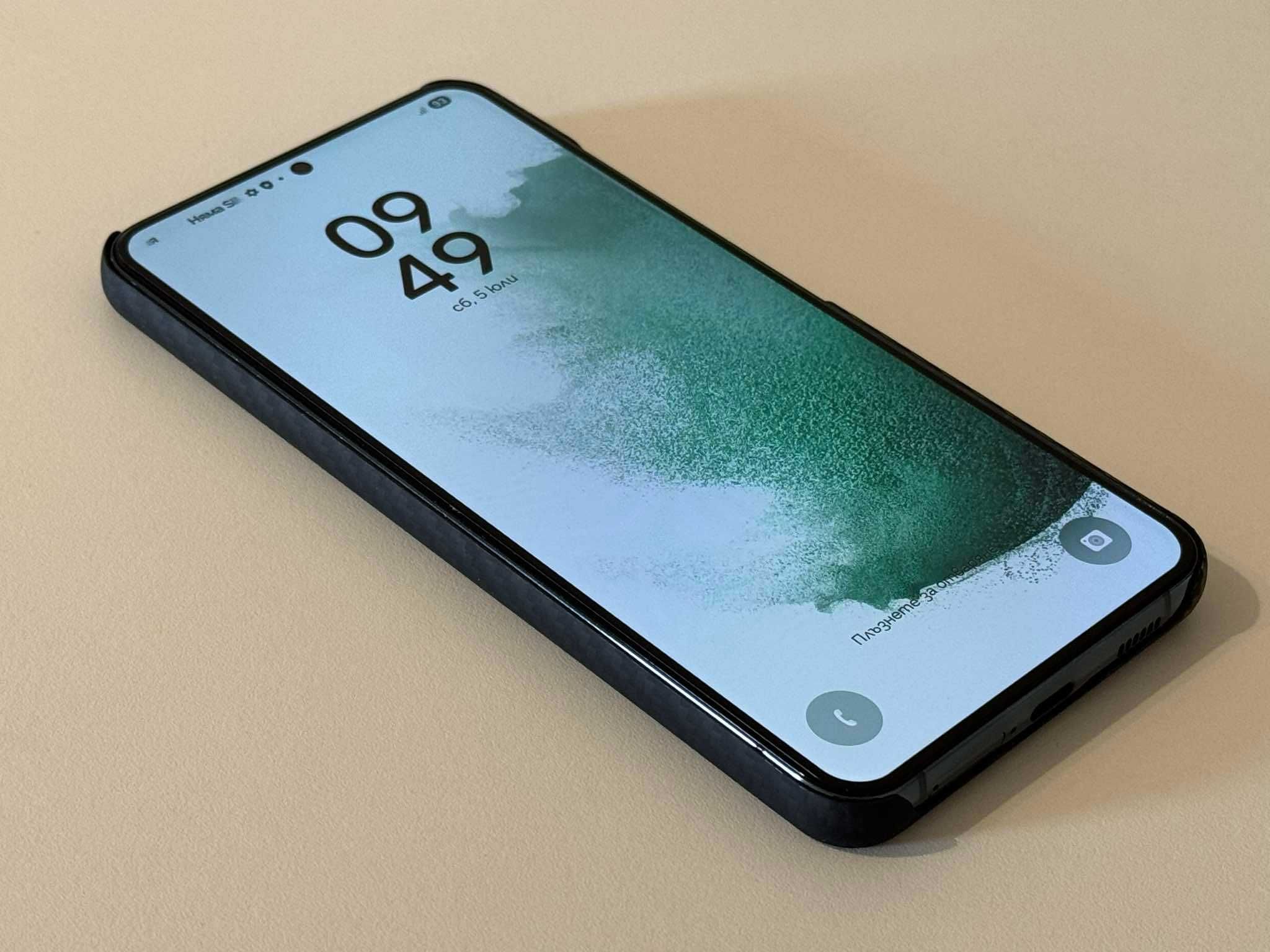 Като НОВ! Galaxy S22 Plus Green (Зелен) + Кейс!
