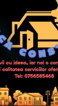 Firma Corca Construct executa lucrări de construcții interioare și ext