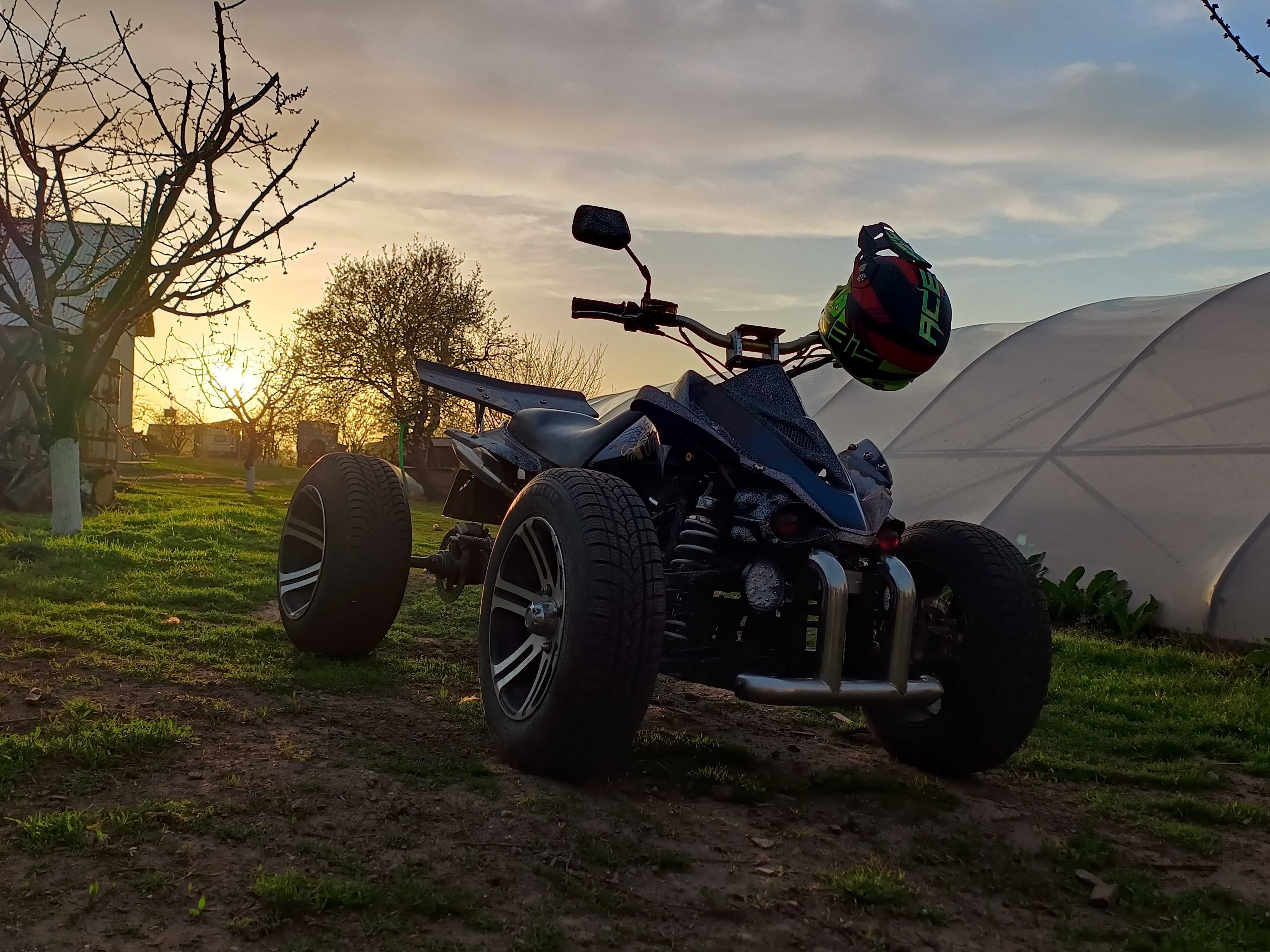 Atv Loncin de sosea cauciucuri de iarna +casca