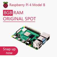 Raspberry pi 4 8GB RAM  sigilat + SD card 32GB + alte accesorii