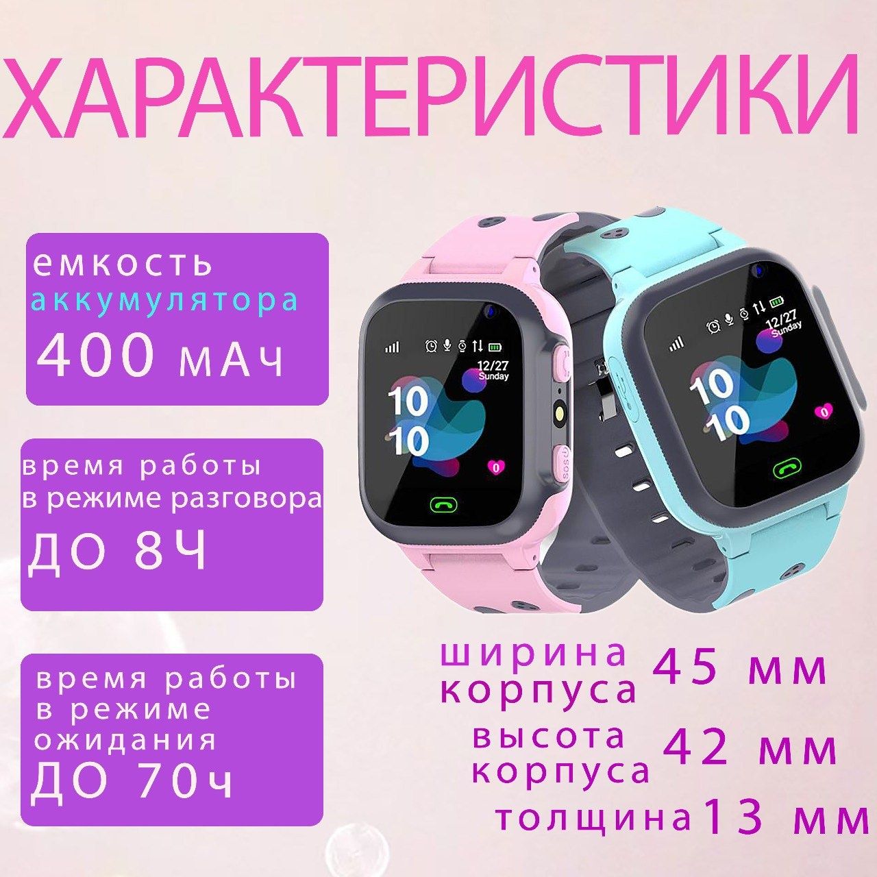 Шок цена! Детские смарт часы GPS smart watch для детей 40 мм
