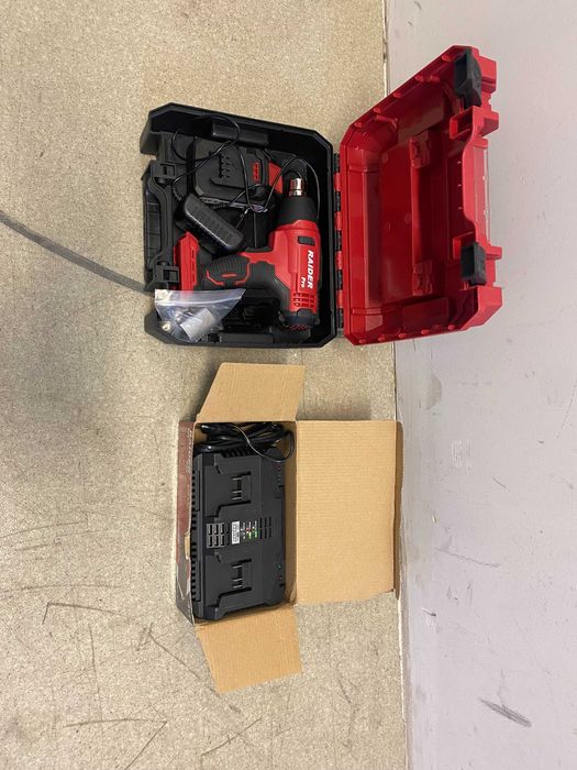 R20 Пистолет акум. за горещ въздух 1x2Ah /R20 Зарядно двойно 4A