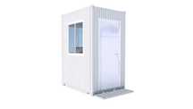 Cabine de paza la dimensiunile de 1900/1300/2560 mm/h albastru 2025