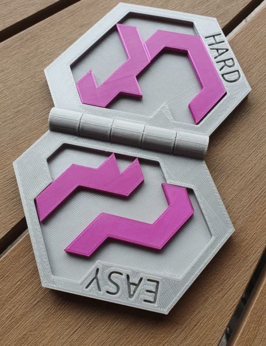 3D Пъзел с 2 нива на трудност: Easy-Hard