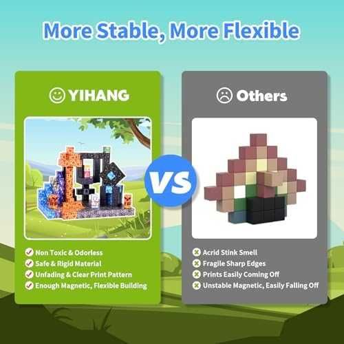 Нови Магнитни блокове 100 бр.оя– креативен строителен комплект за деца