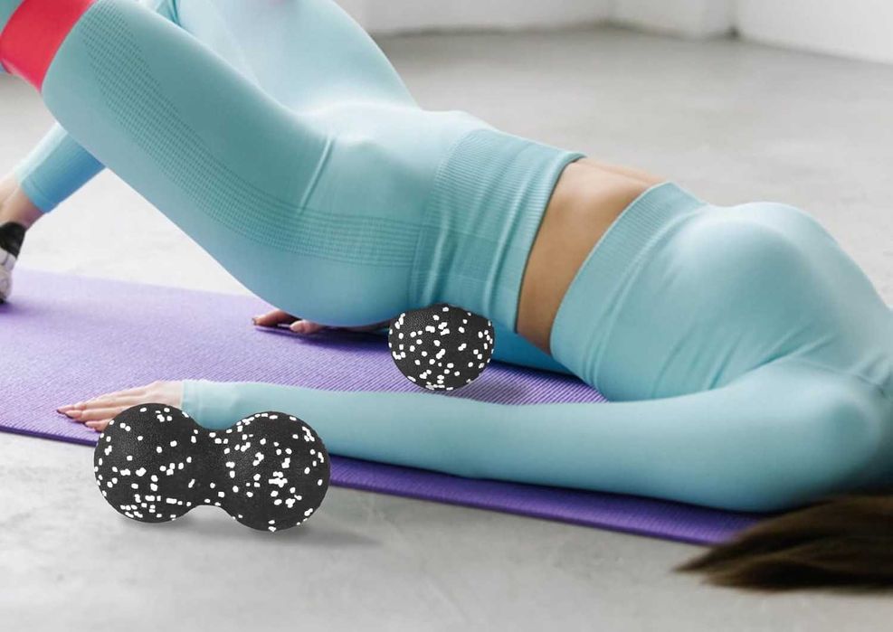 Set 2 mingi masaj 16 cm si 8 cm masaj miofascial relaxare si terapie