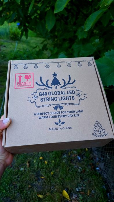 Ghirlandă LED Copper Wire, 4.5W Total! 30 x becuri G40, 5led/bec,11.7m