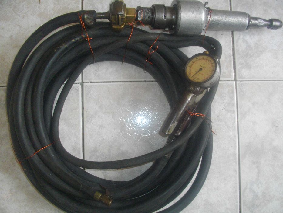 MICHELIN-FRANCE-ф8мм-Пневматичен Профи Прав Шлайф/8мМаркуч/Манометър