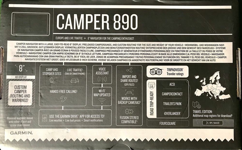 GPS Garmin Camper 890