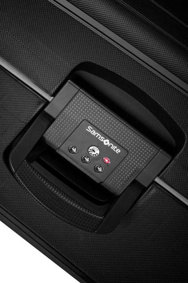 Troller de cabina Samsonite 55*20, sigilat,model S'Cure,rosu,5anigaran