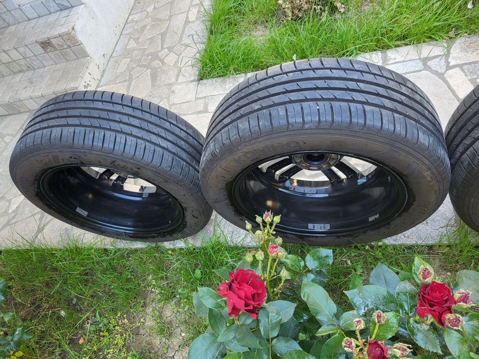 Jante bicolore 5x112 VW Tiguan Kodiaq Q3 cauciucuri 235/55/18Kumho noi