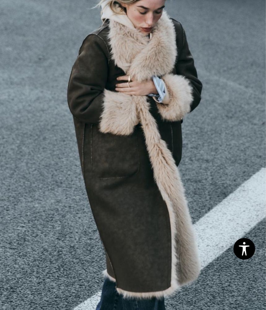 Палто Zara дволицвто чисто ново с етикет