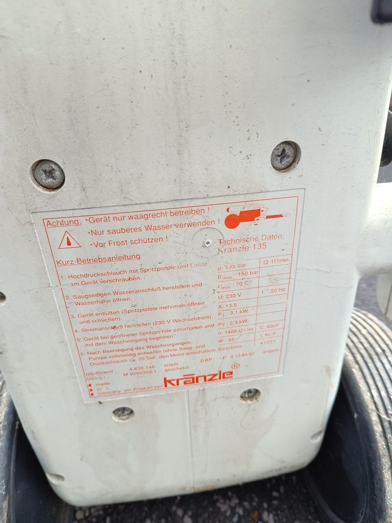 Kranzle 135 aparat de spălat auto