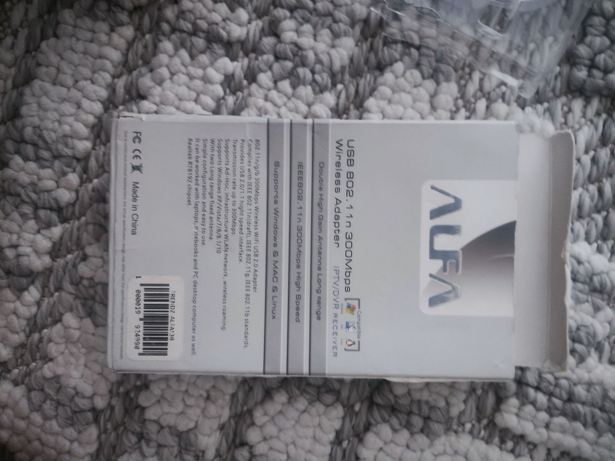 Alfa adapter wifi adapter W136