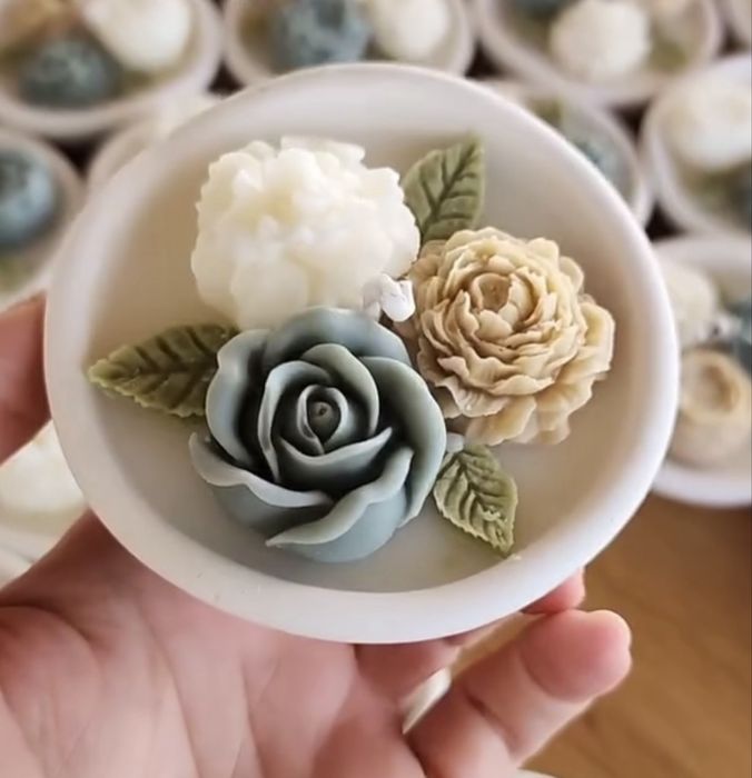 Свечи тойбастар бонбоньерки подарок цветы