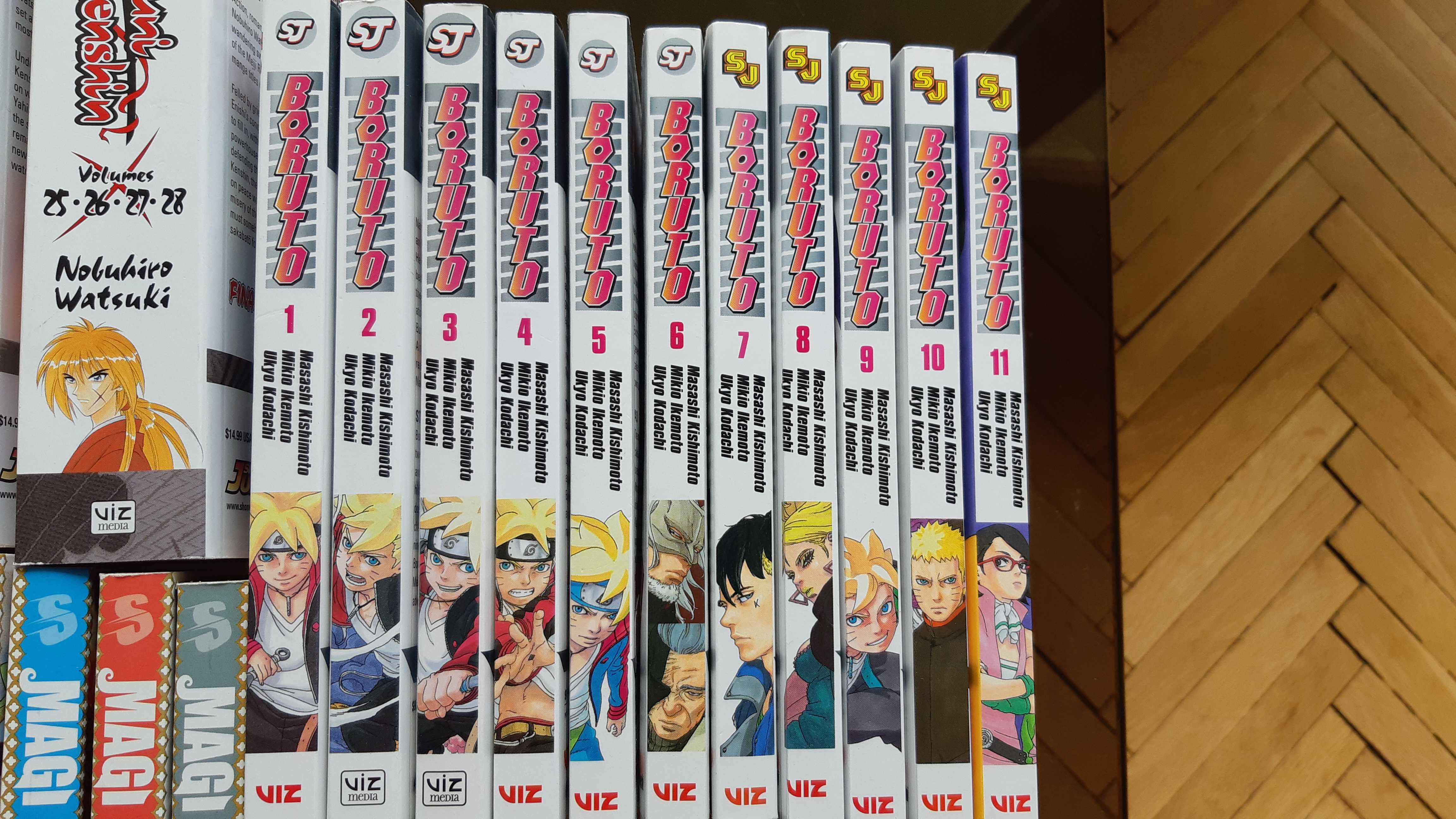 Манга Fullmetal Alchemist, Tokyo Ghoul Re, Boruto, kenshin и други