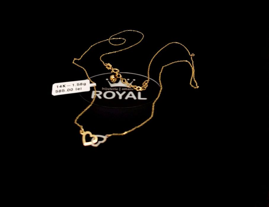 Bijuteria Royal lant din aur 14k 1.58 gr