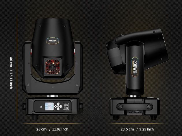 Moving Head Beam 7R 230 W OSRAM,450 W consum