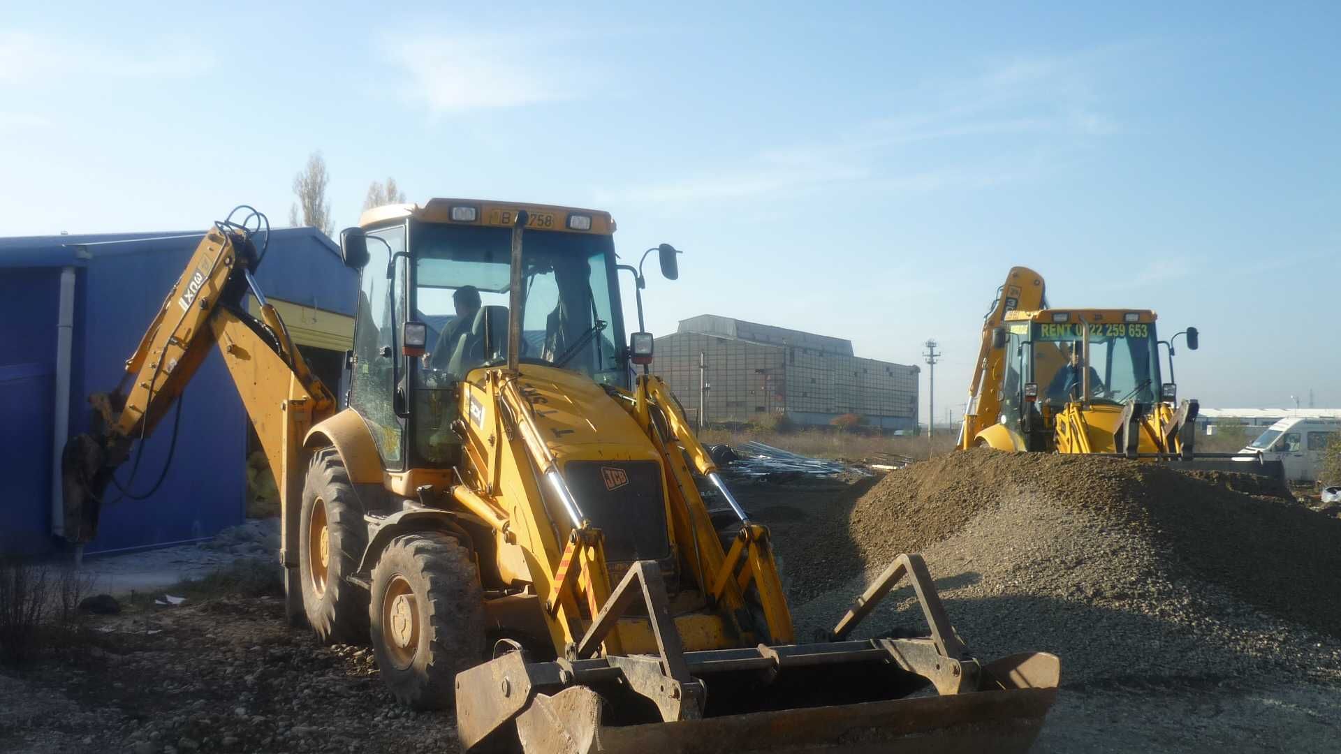 inchiriem buldoexcavator cu picon ,excavatii. defrisari,demolari