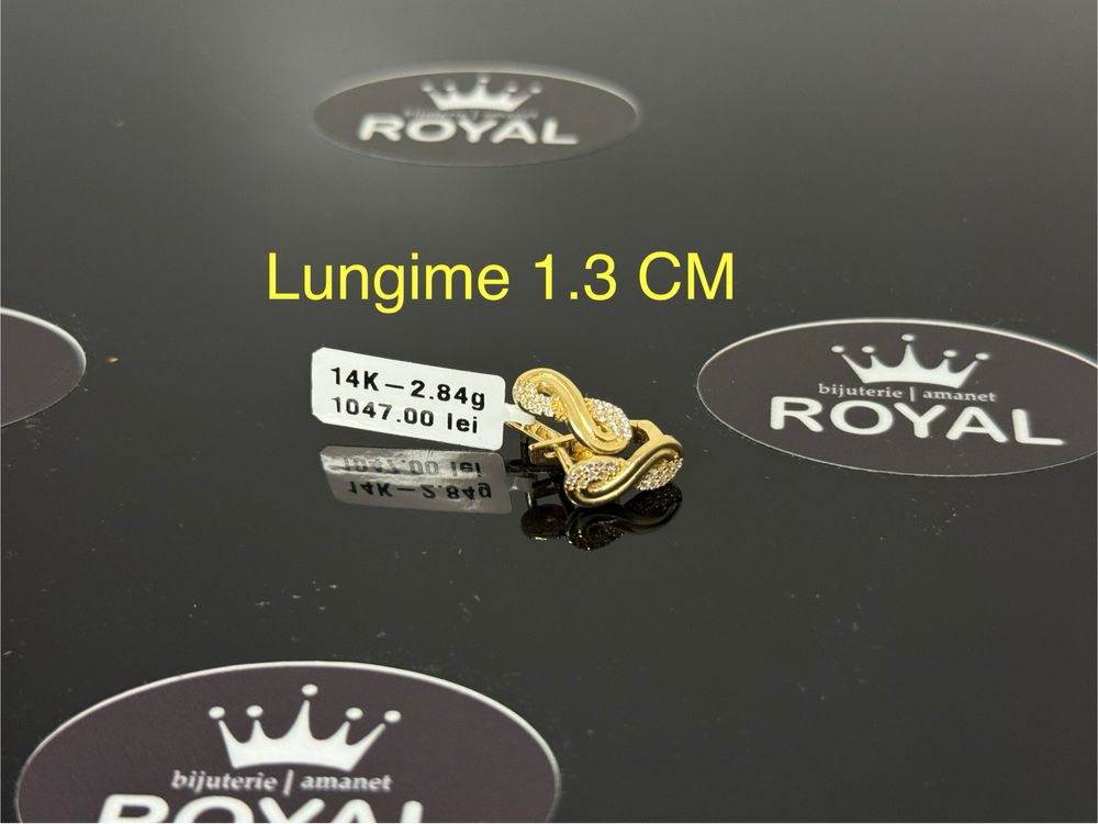 Bijuteria ROYAL : Cercei AUR 14K / 2.84 GR