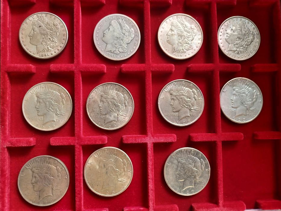 Monede argint sua morgan peace dolar 1890 - 1927 S