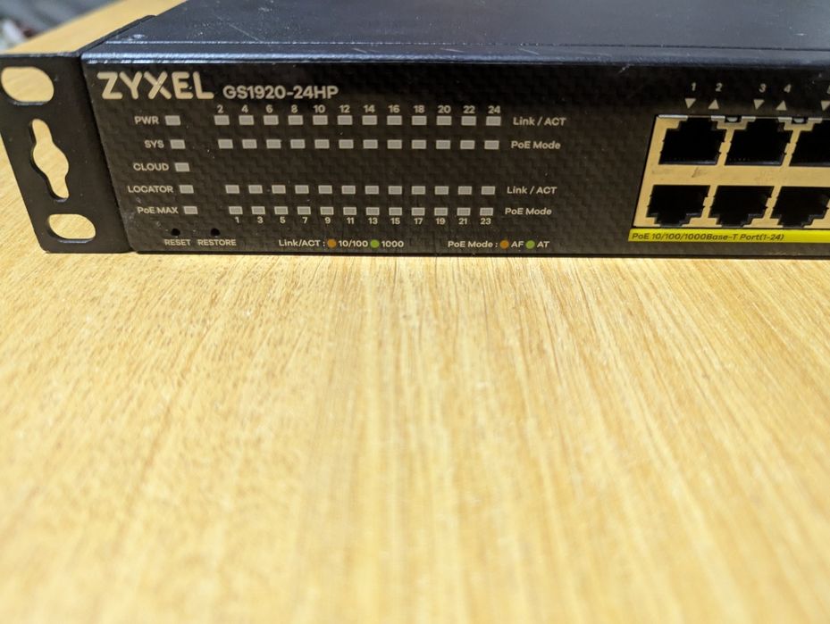 Switch ZYXEL GS192024HPV2 24-PORT POE