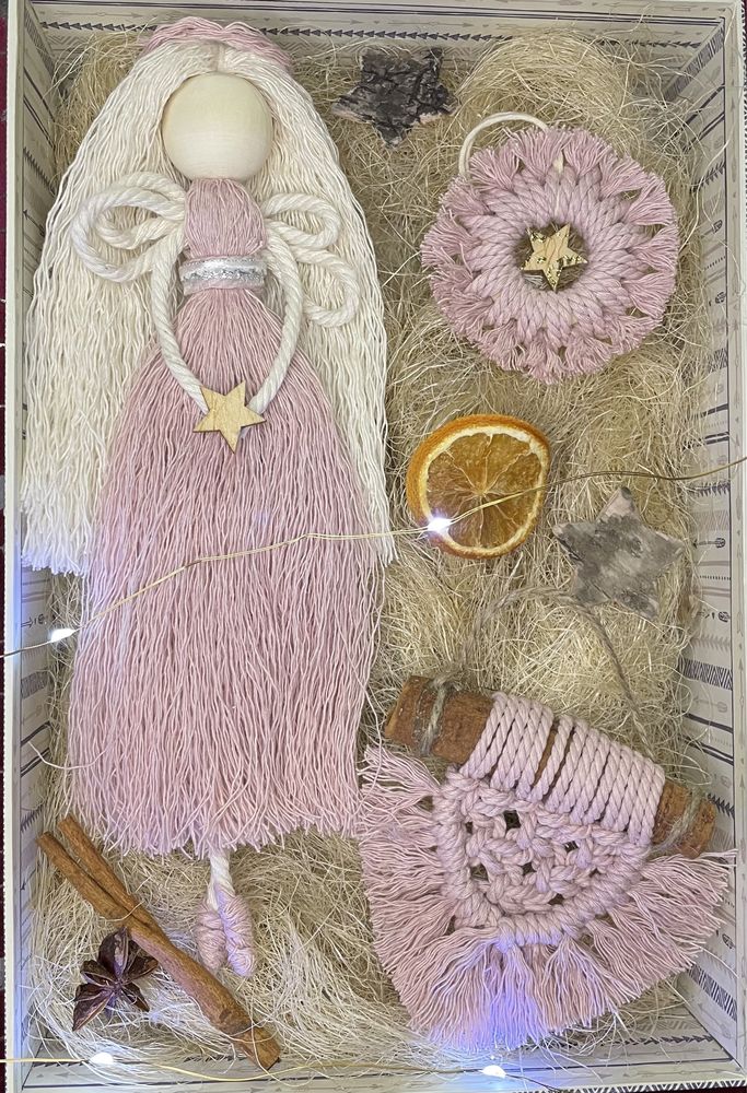 Set macrame de Crăciun