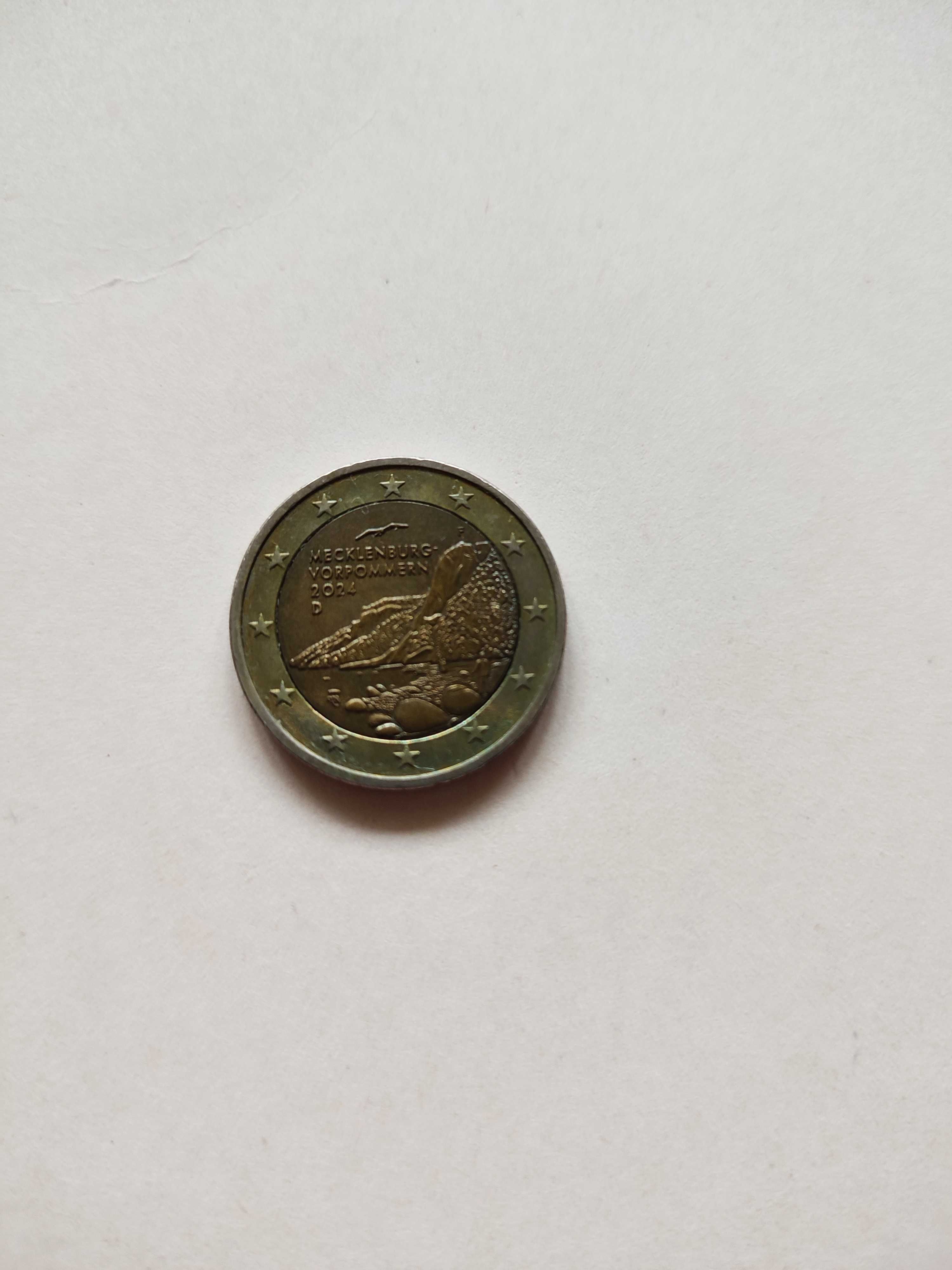 Евро монета със странен дефект