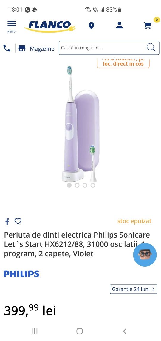 Periuța electrica NOUA Philips