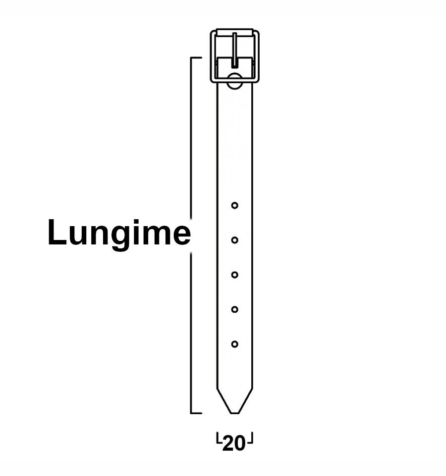 Curelusa din PVC - 70cm / maro