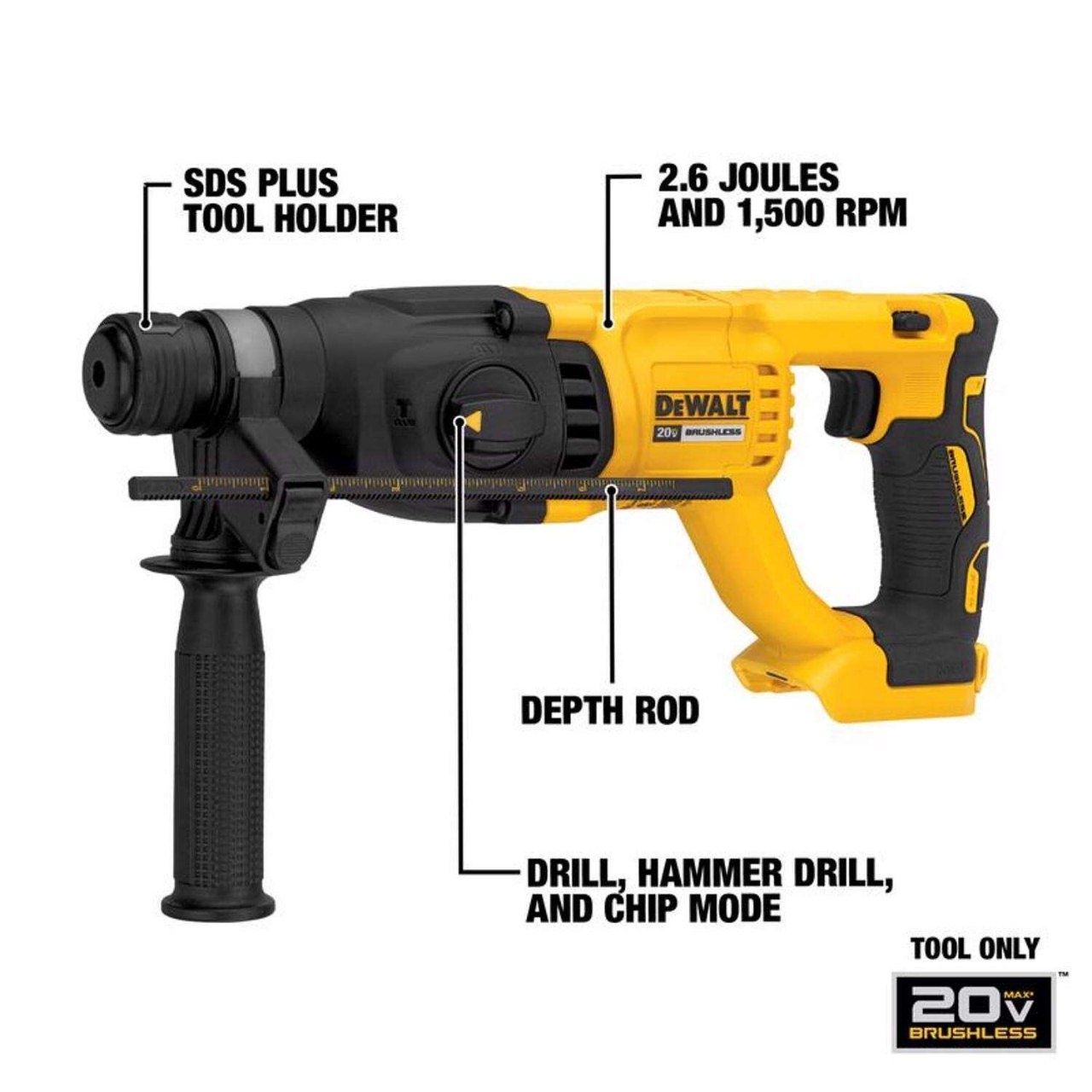 Dewalt трехрежимный перфоратор.