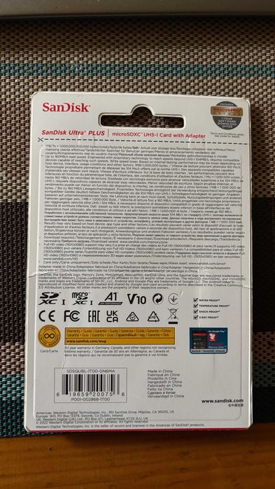 MicroSD Sandisk ultra 1TB