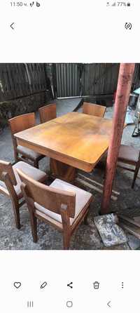 Баварска маса + 6 стола